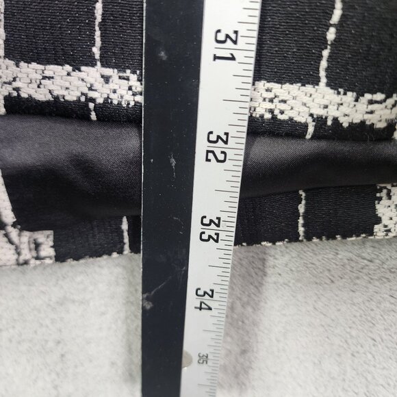 Womens Black & White Checkered Dennis Basso Tweed Jacket Button Front Size 20W - Picture 11 of 11